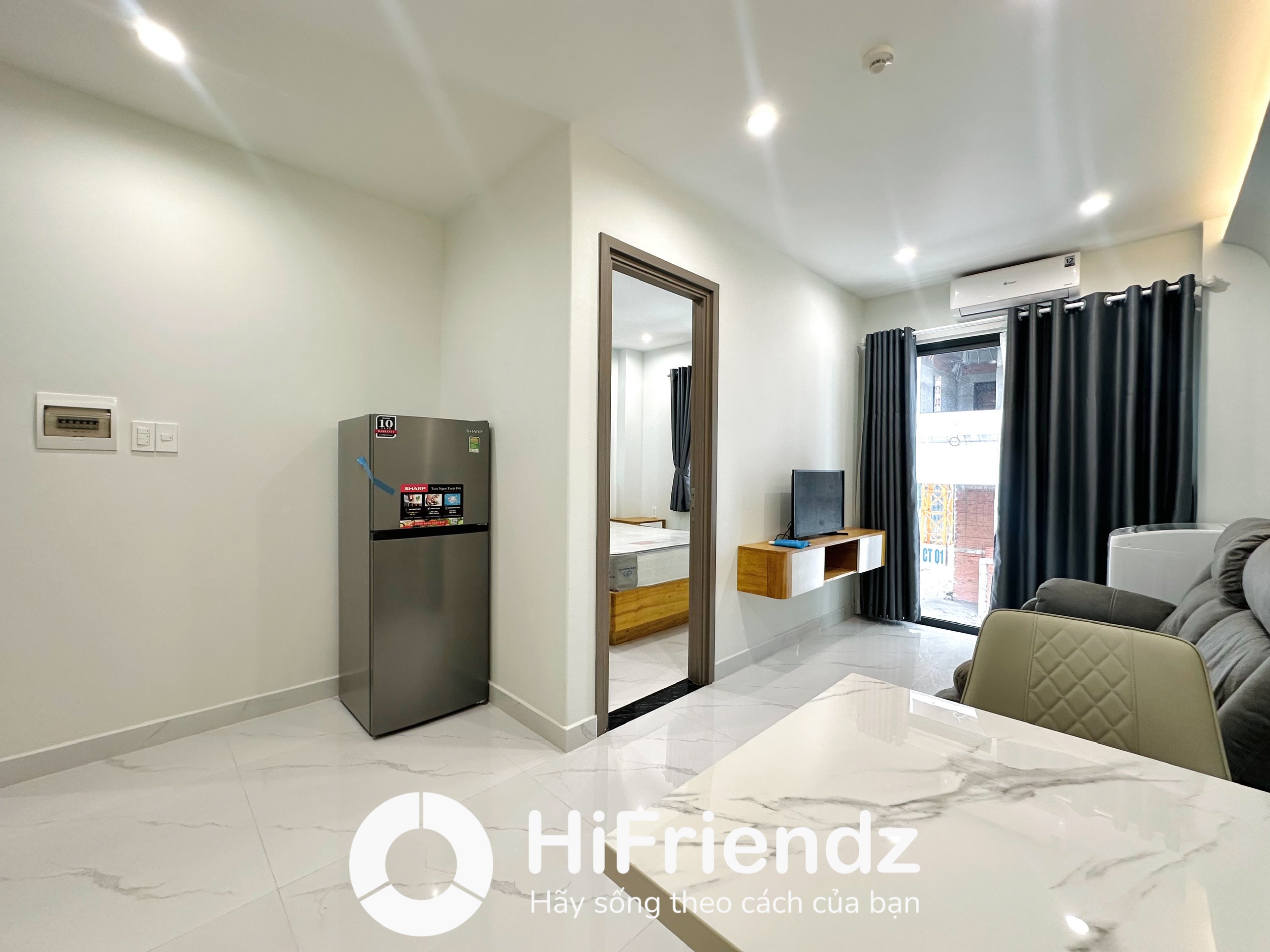 Phòng trọ có nội thất 45m² - Quận 1, TP.HCM