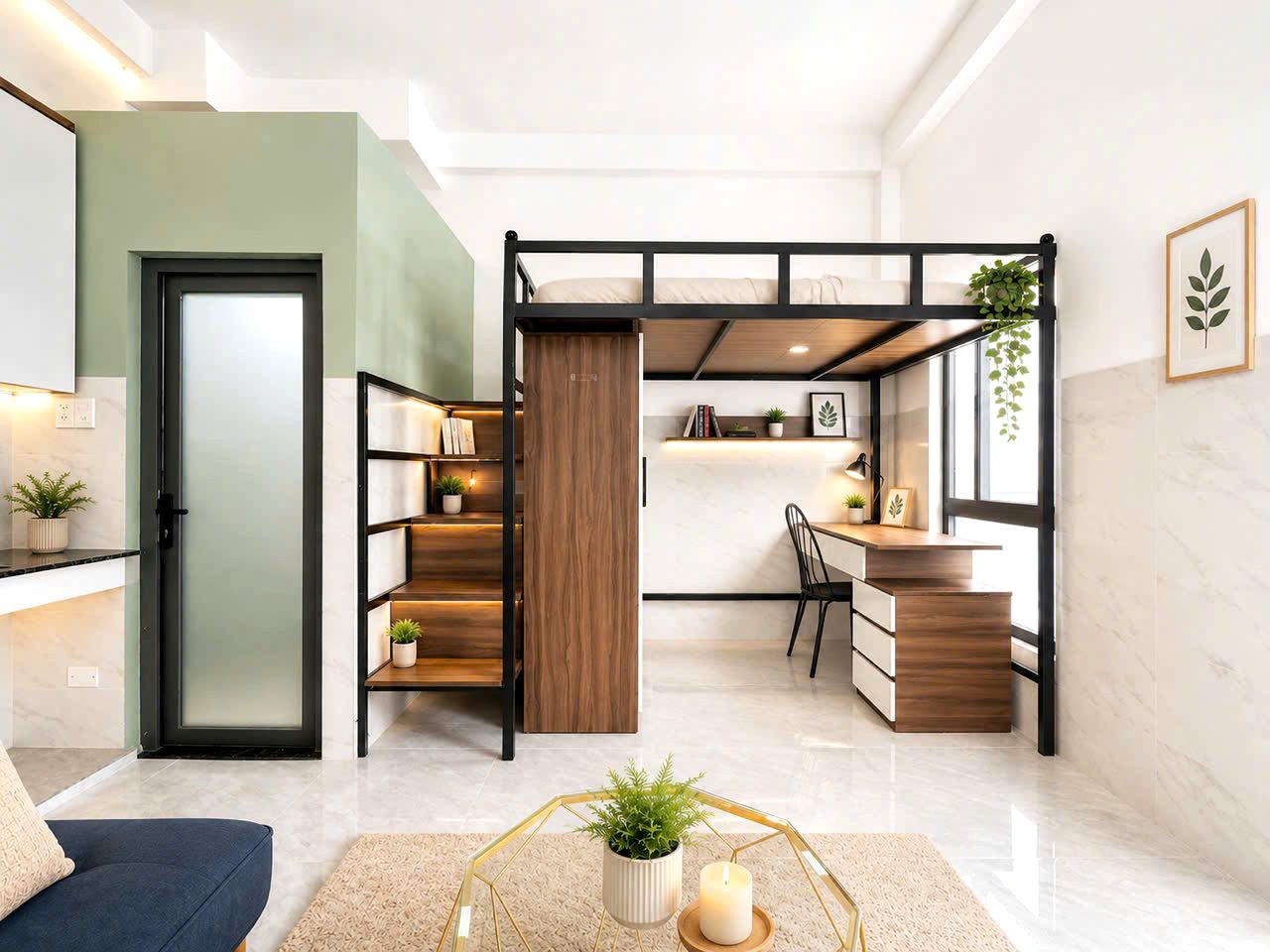 Phòng trọ có nội thất 30m² - Tân Phú, TP.HCM
