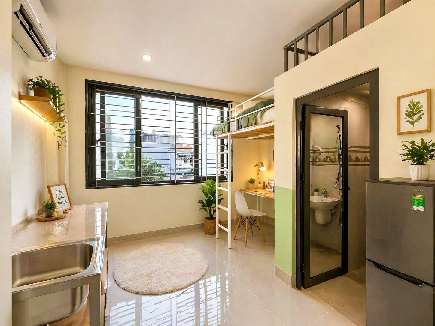Phòng trọ có nội thất 25m² - Bình Thạnh, TP.HCM