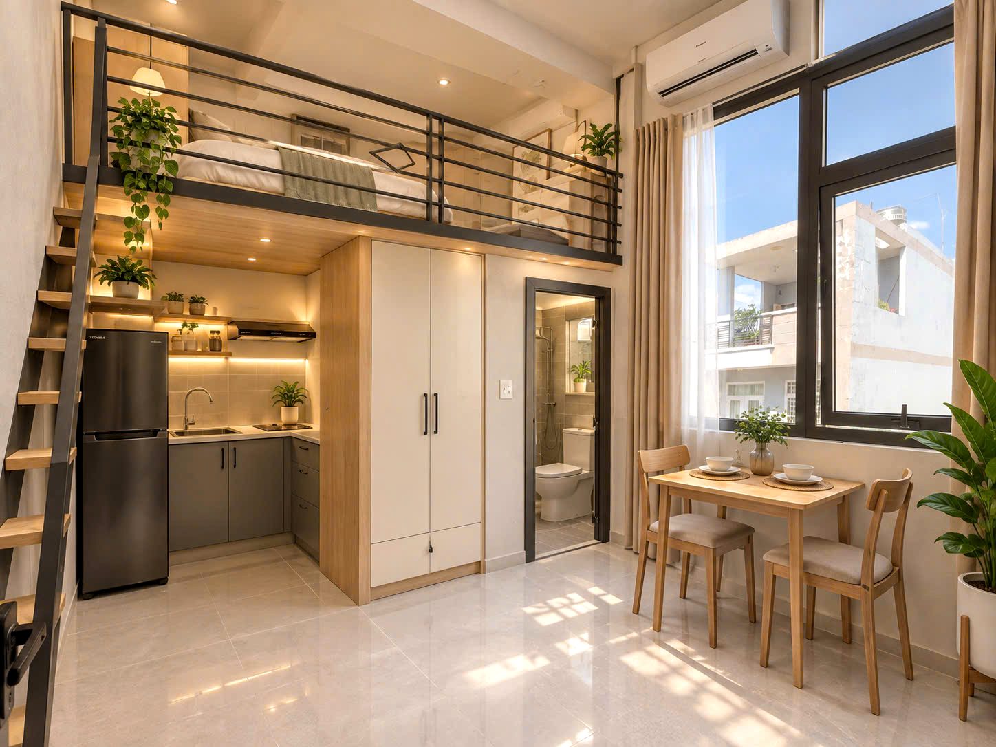 Phòng trọ có nội thất 24m² - Tân Phú, TP.HCM
